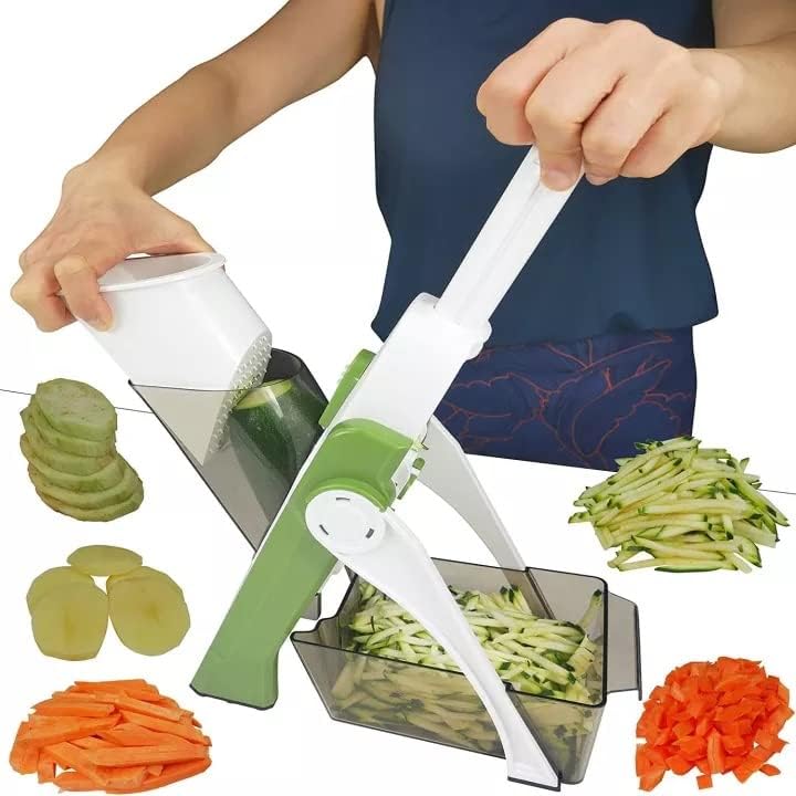 Cortador de Verduras,mandolina de acero inoxidable corta patatas,zanahorias y todo tipo de verduras