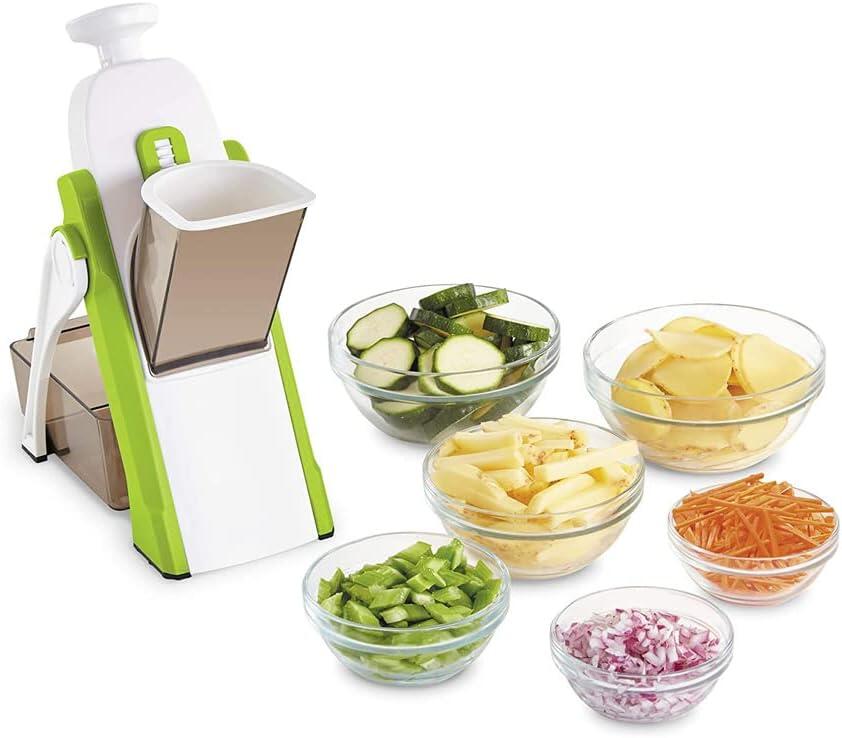 Cortador de Verduras,mandolina de acero inoxidable corta patatas,zanahorias y todo tipo de verduras