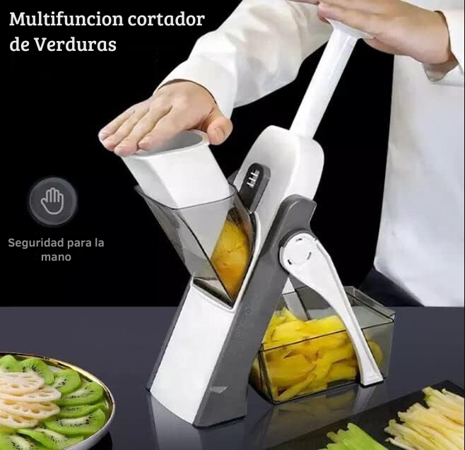 Cortador de Verduras,mandolina de acero inoxidable corta patatas,zanahorias y todo tipo de verduras